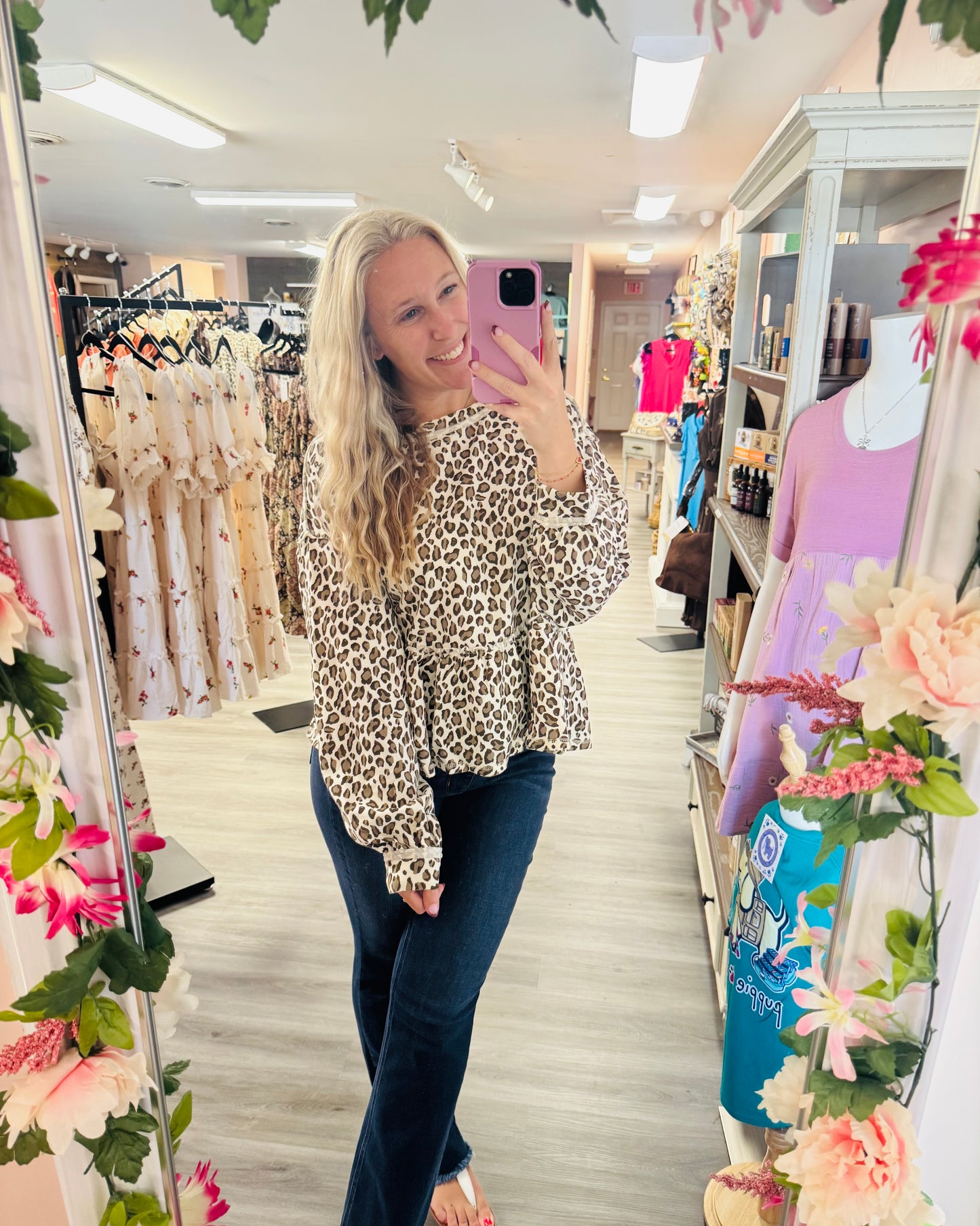 Alice leopard top
