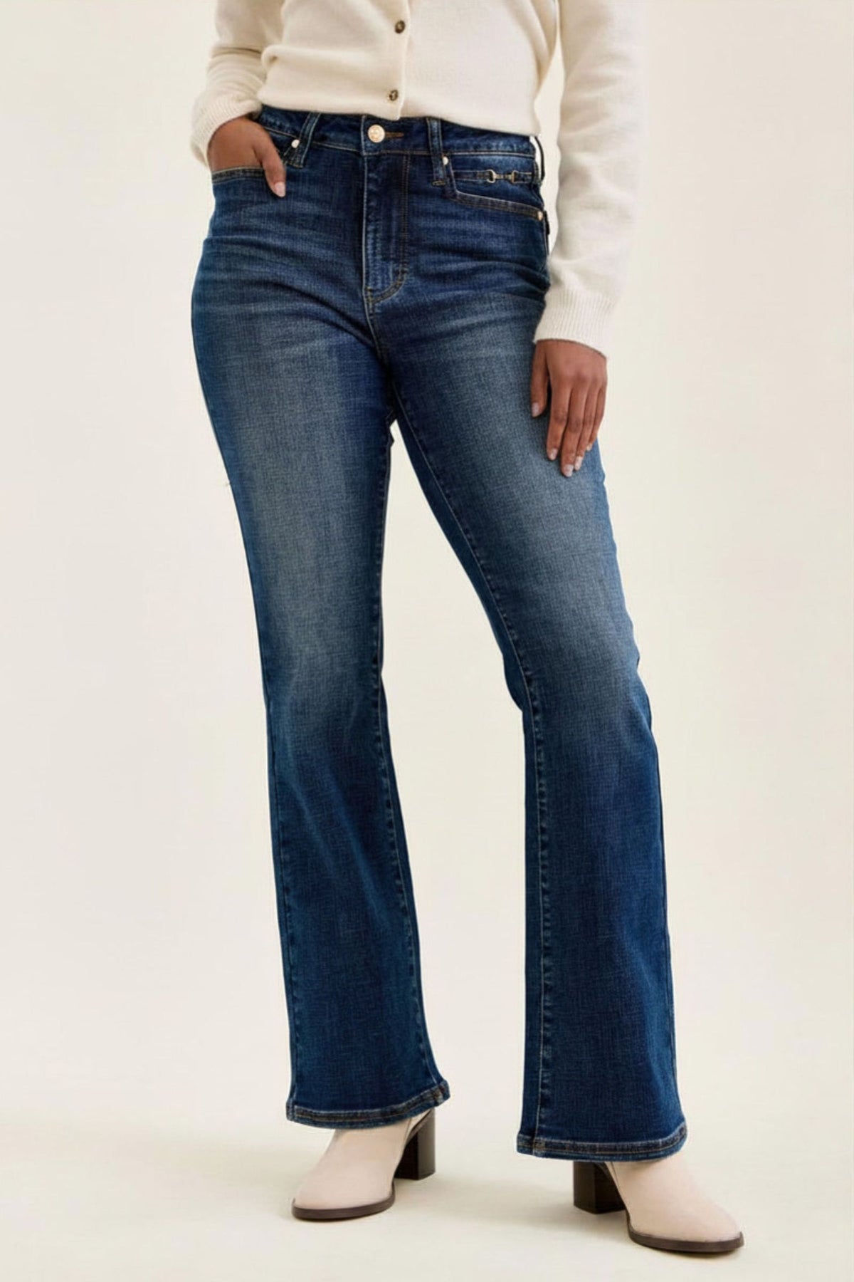 Bootcut with harness trim Judy blue jeans