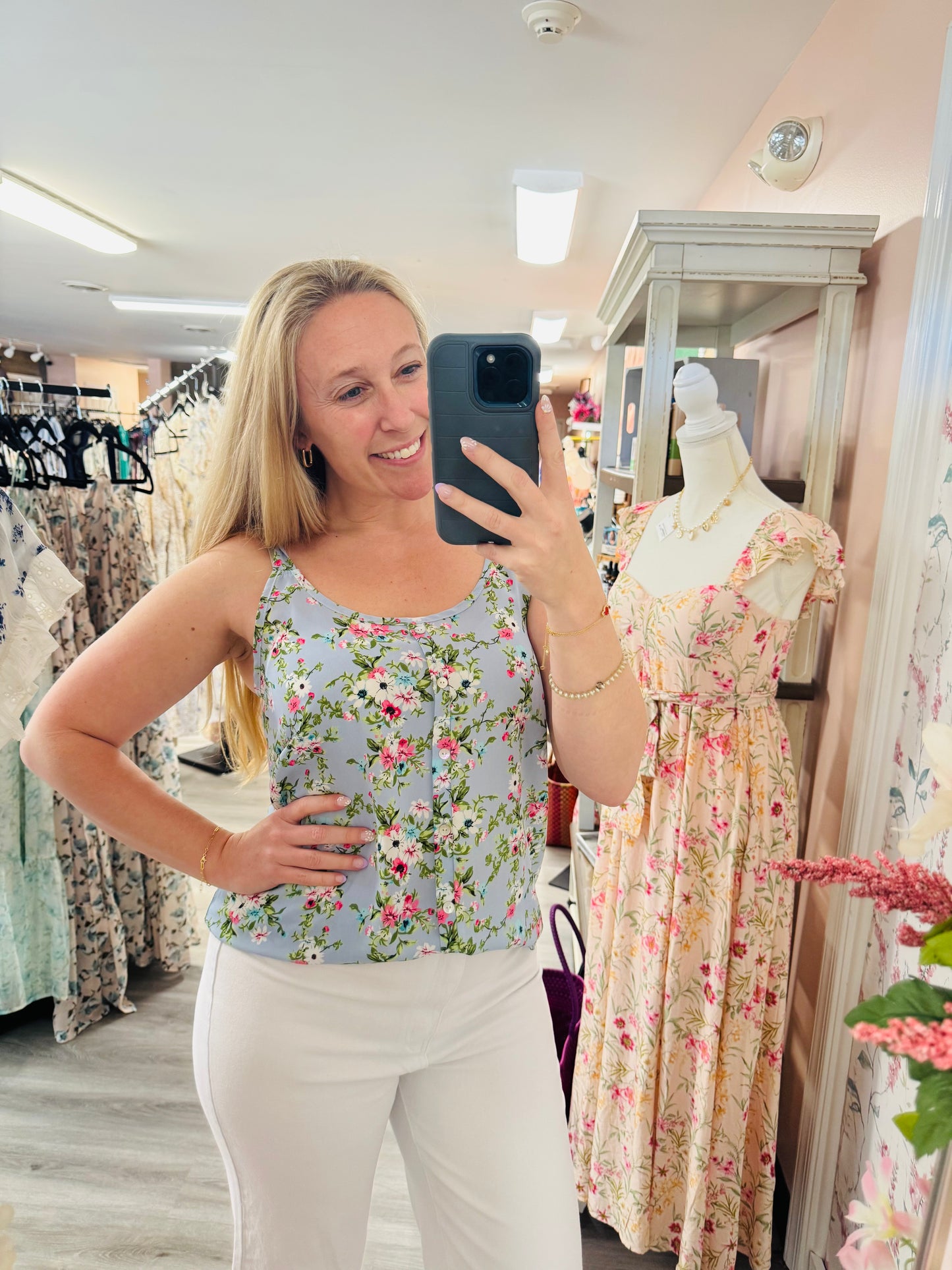 Floral tank top
