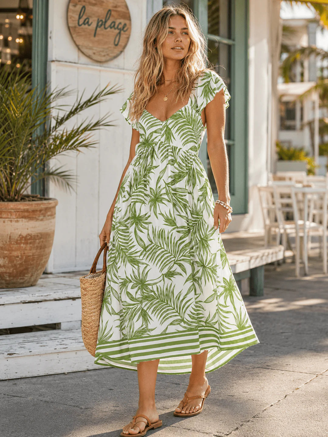 Cathey palm dress
