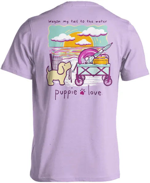 Puppie love wagon my tail tee