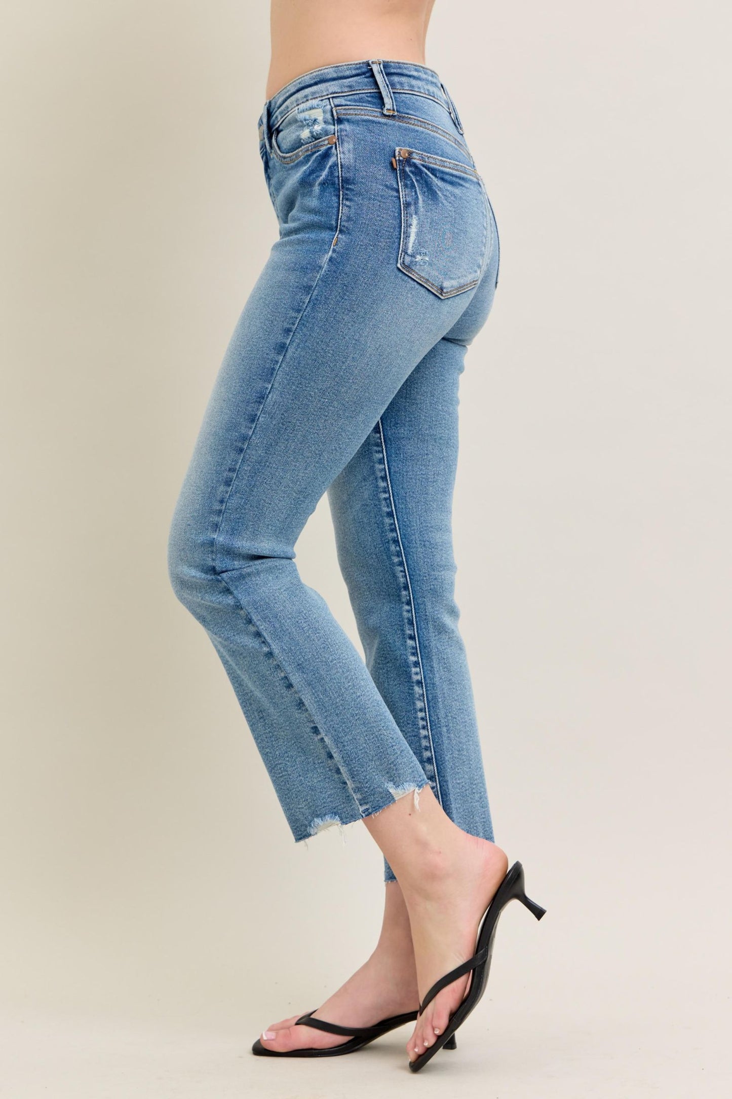 Judy blue kick flare mid rise Jean