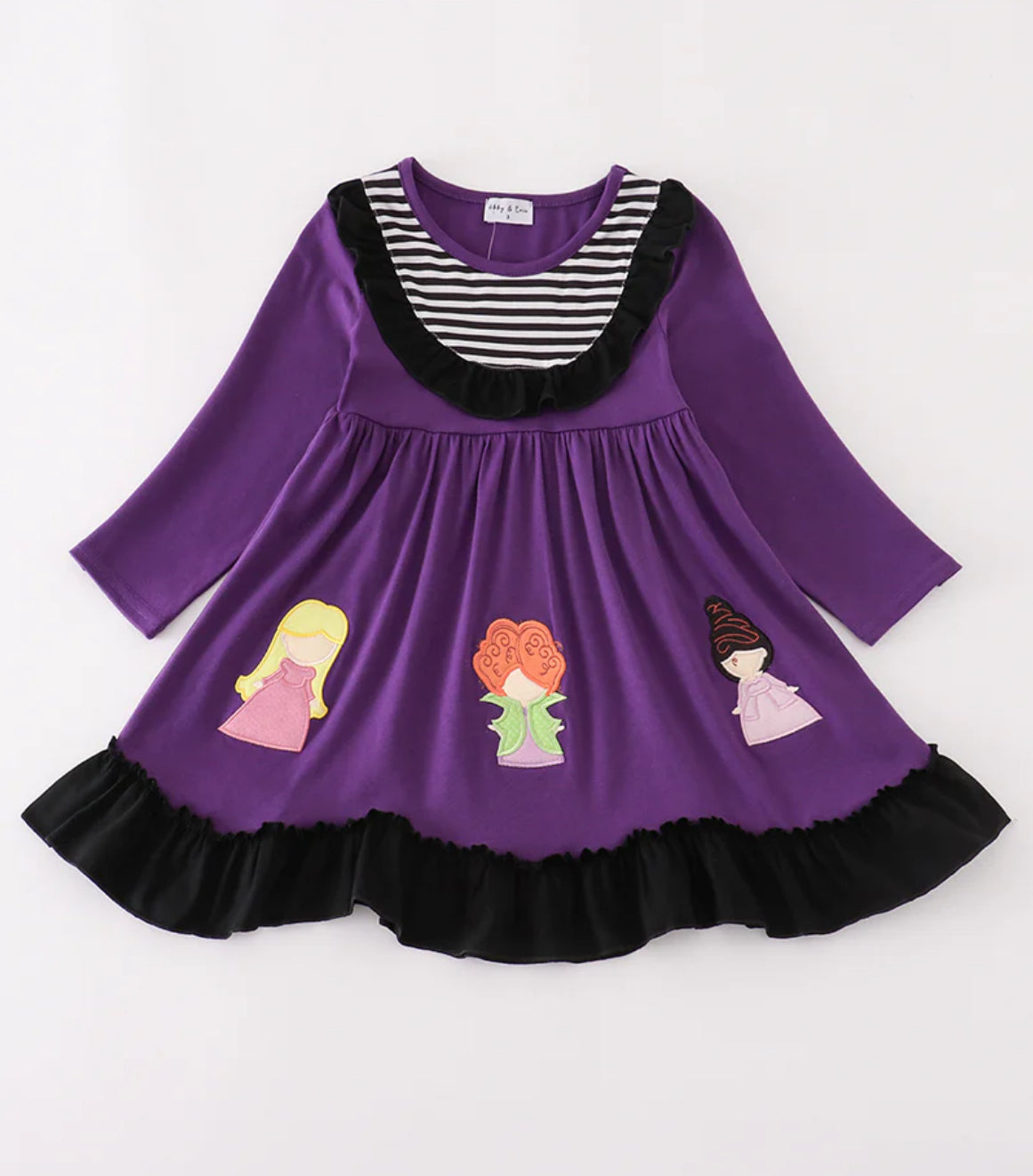 Purple witch kids dress