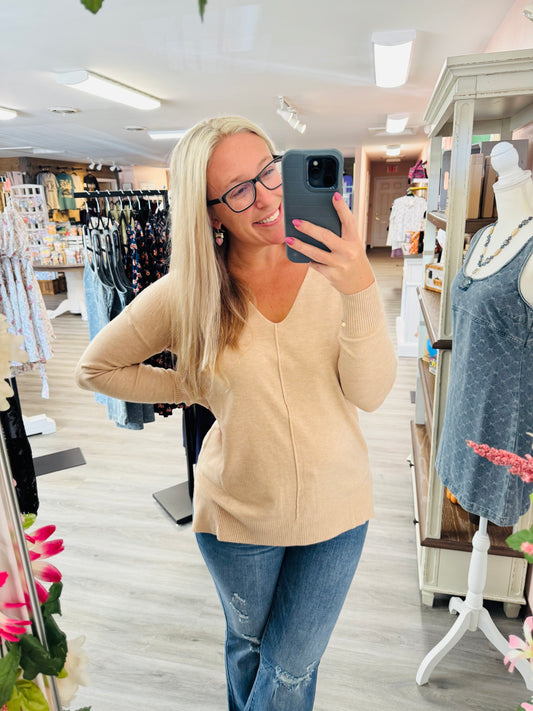 Alice vneck sweater (4 colors!)