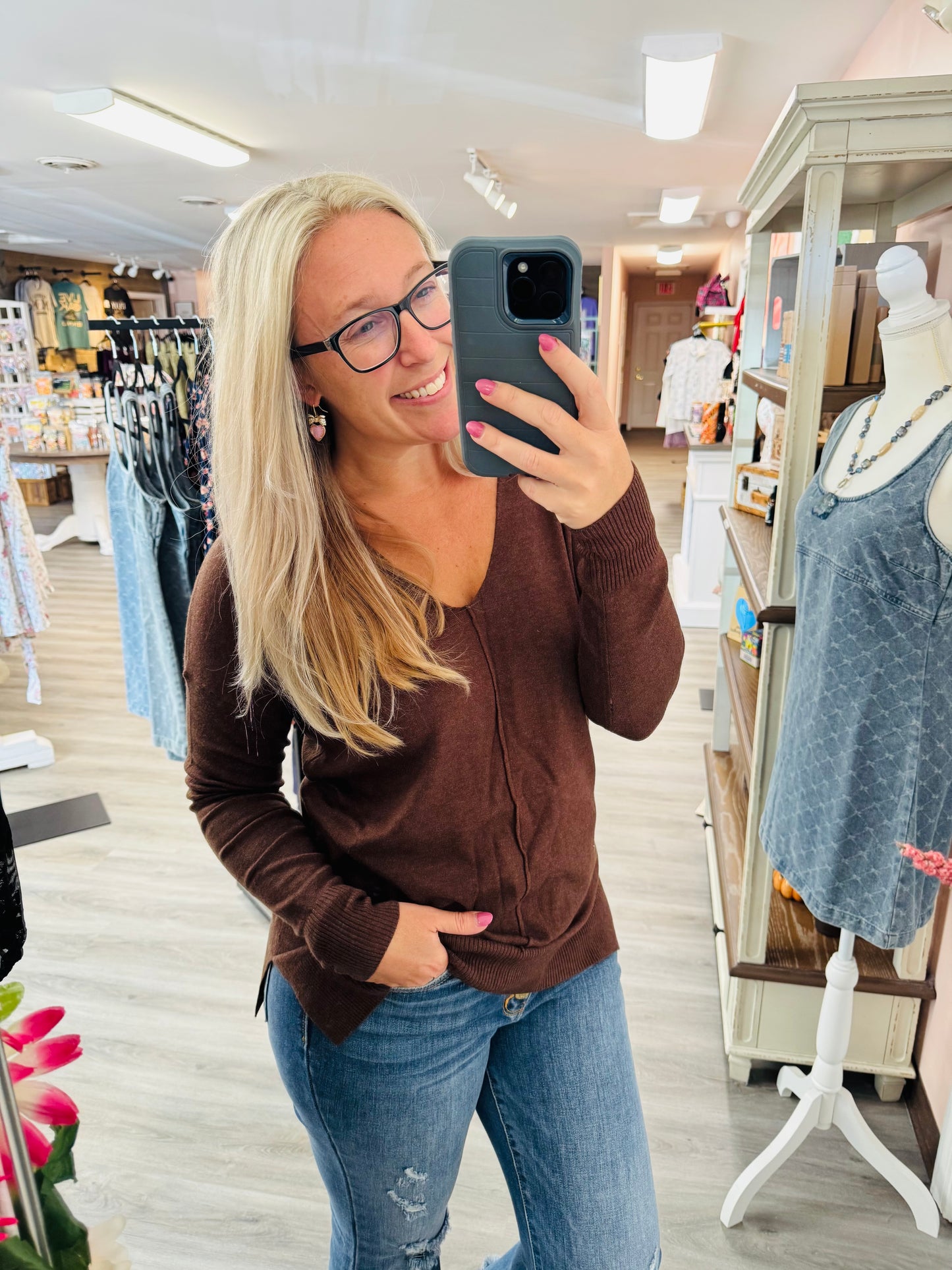 Alice vneck sweater (4 colors!)