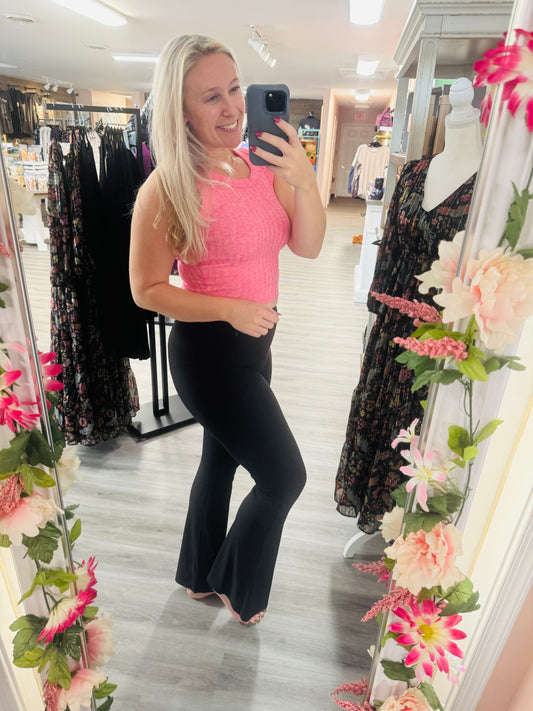 Buttery soft flare leggings regular and plus