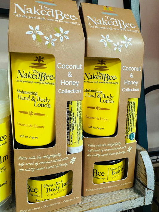 The naked bee coconut and honey set