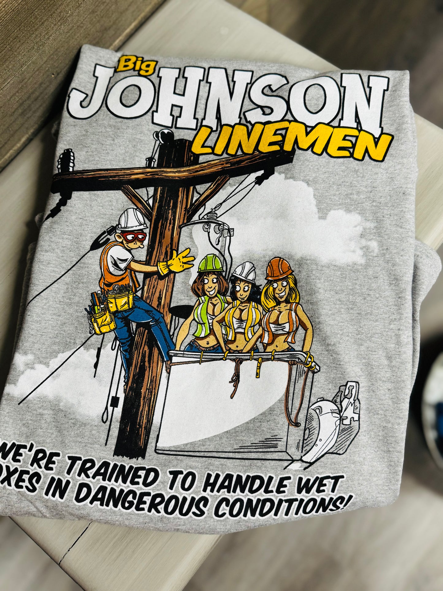Big Johnson lineman tee