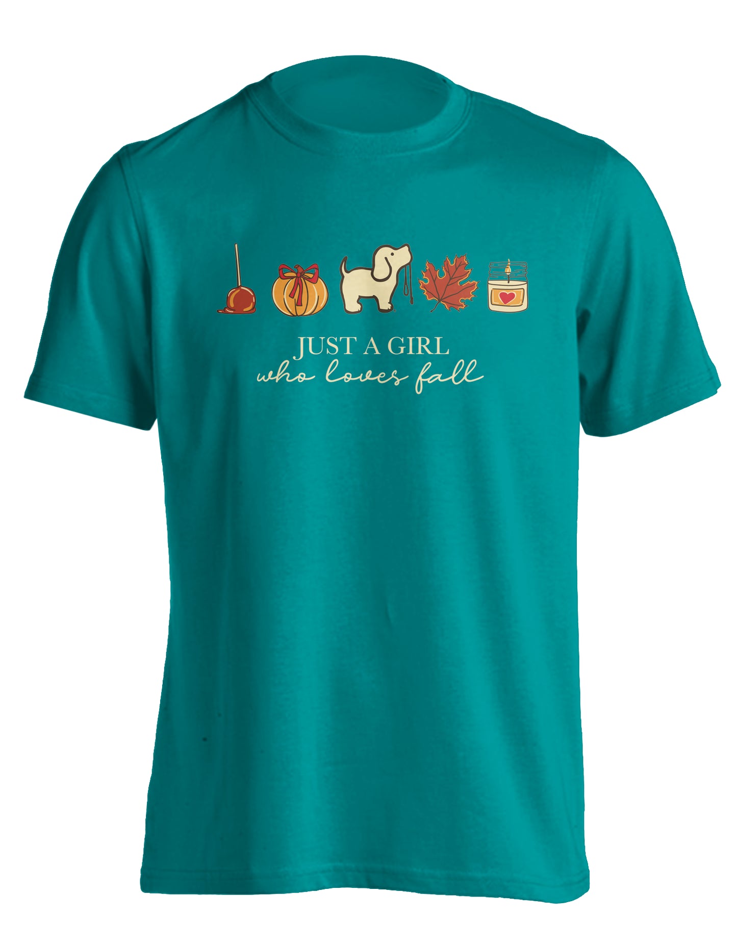 Just a girl that loves fall puppie love tee