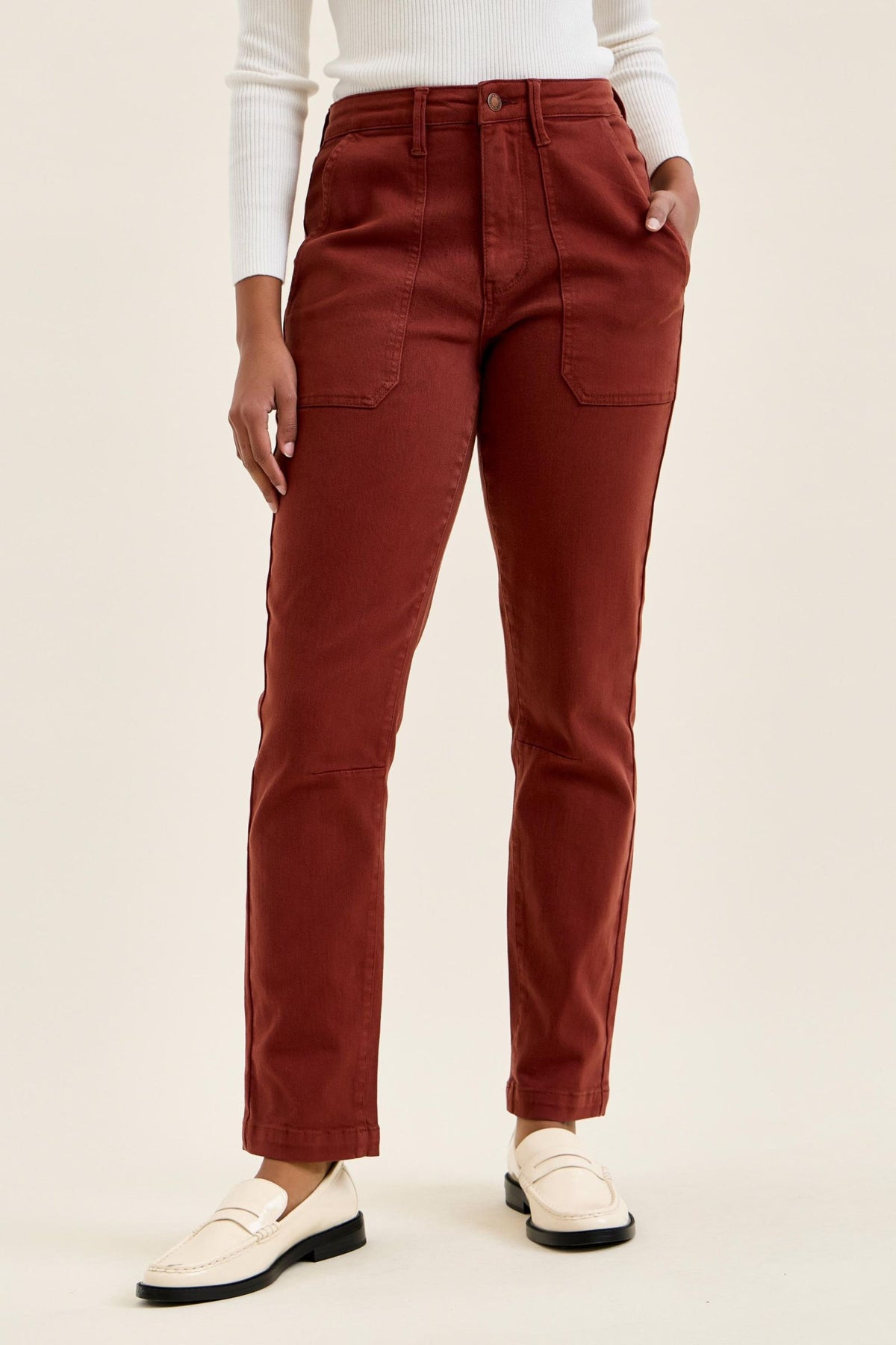 Pumpkin spice high rise Judy blue jeans