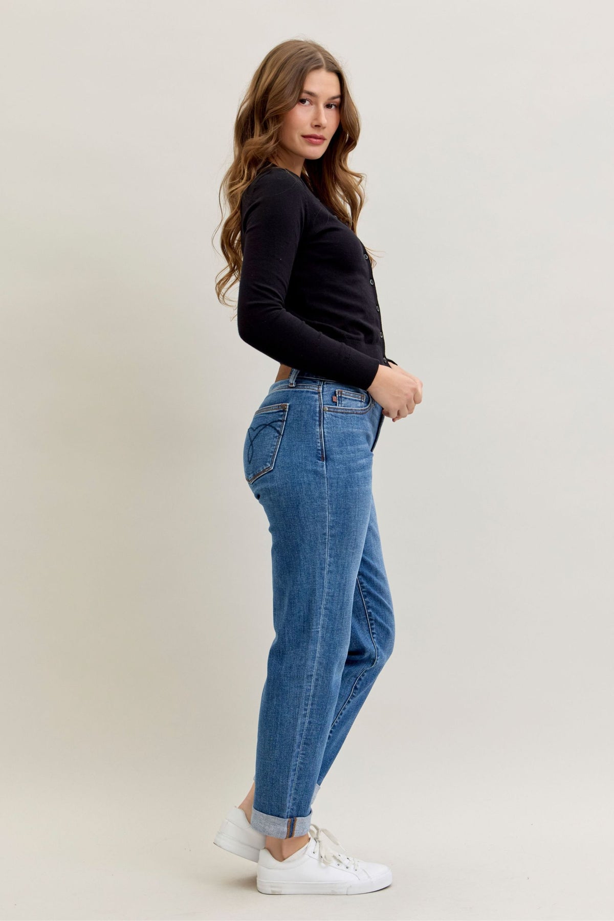 Boy friend fit midrise Judy blue Jeans