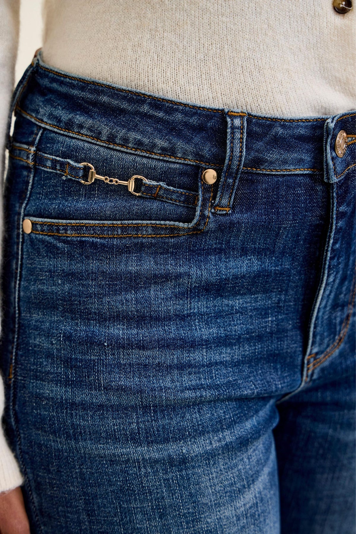 Bootcut with harness trim Judy blue jeans