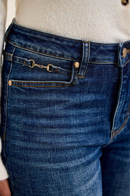Bootcut with harness trim Judy blue jeans