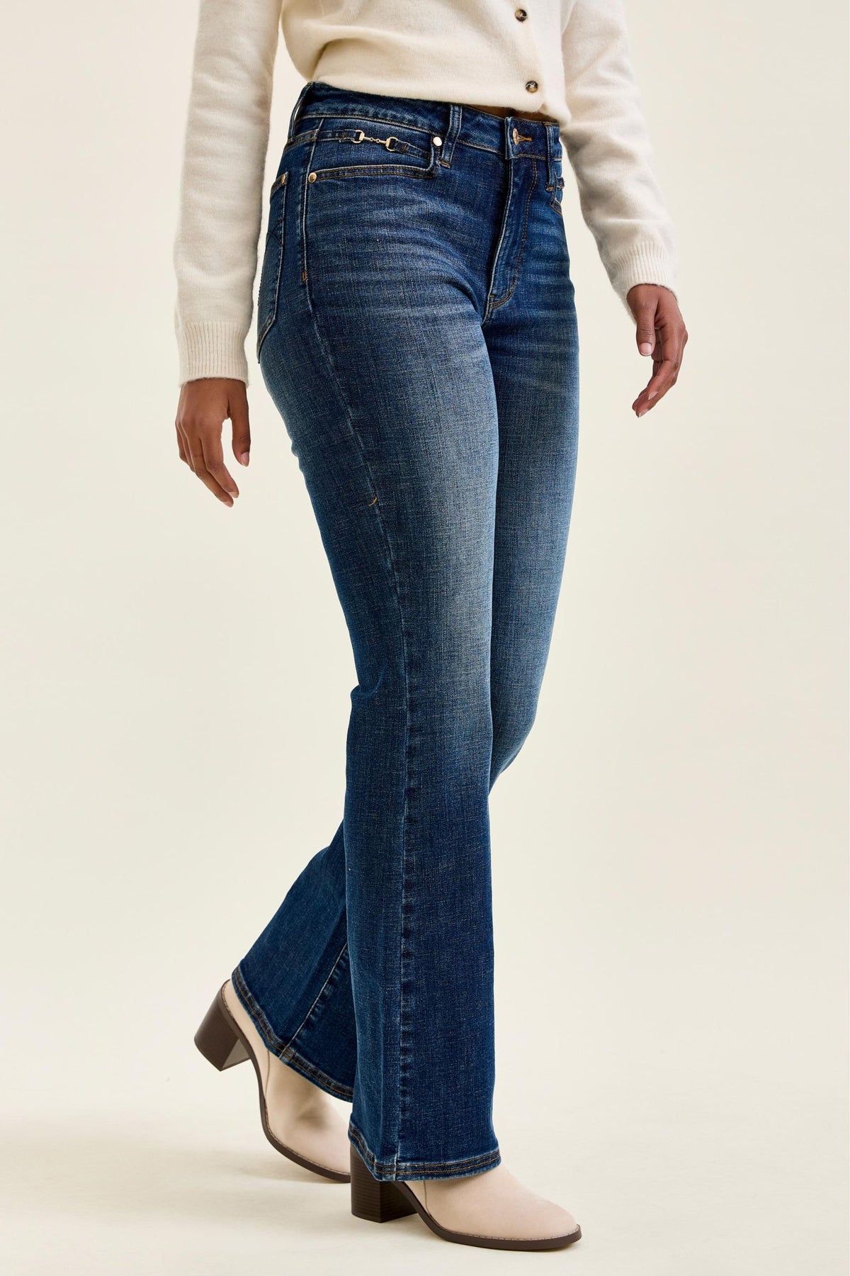 Bootcut with harness trim Judy blue jeans