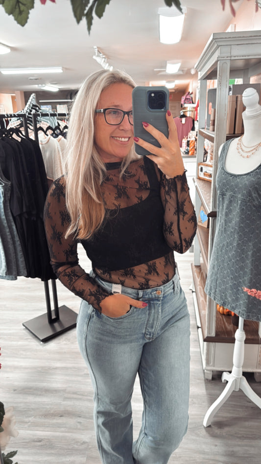 Lace long sleeve