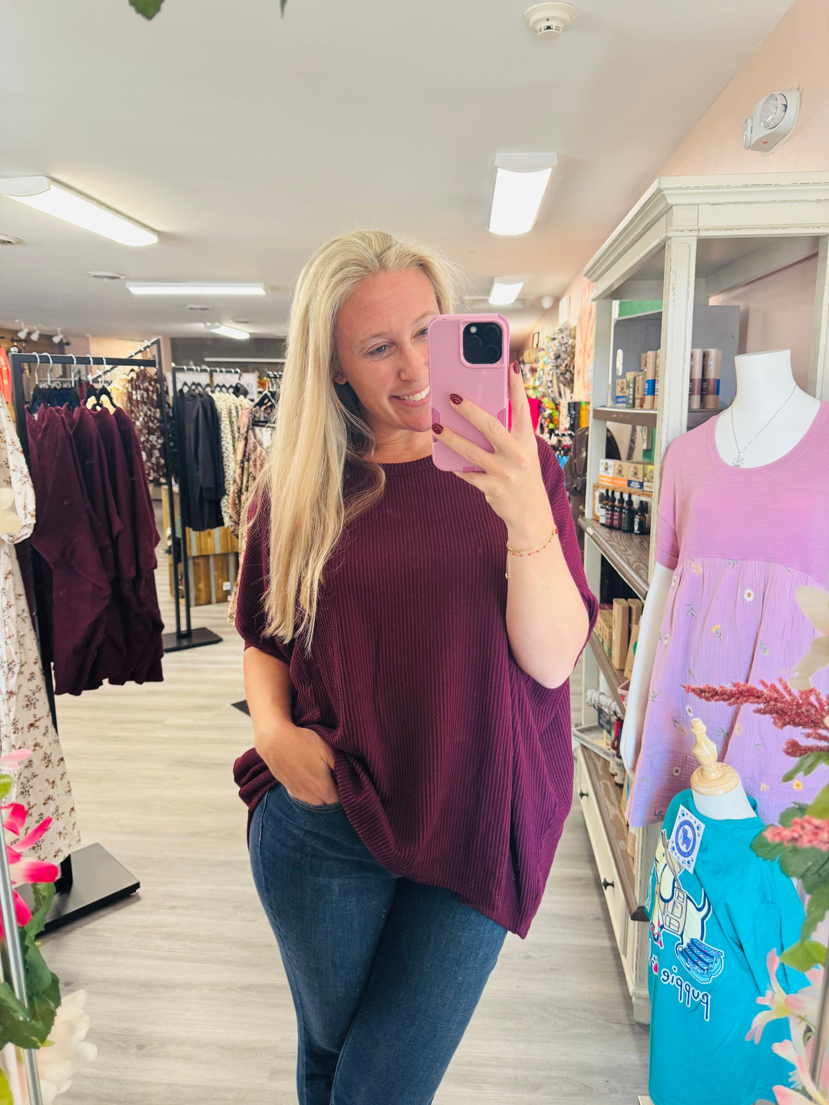 Angie oversized top