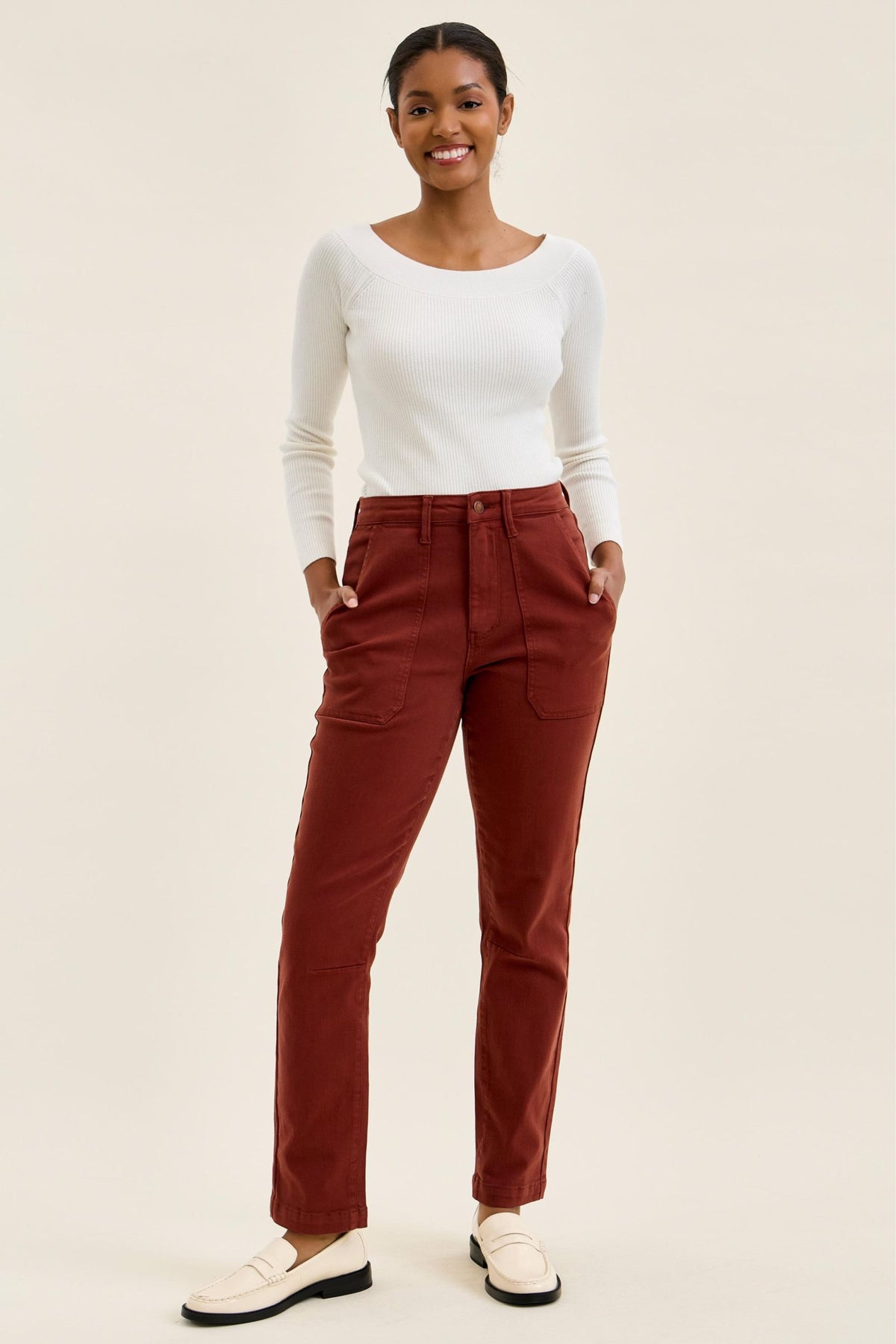 Pumpkin spice high rise Judy blue jeans