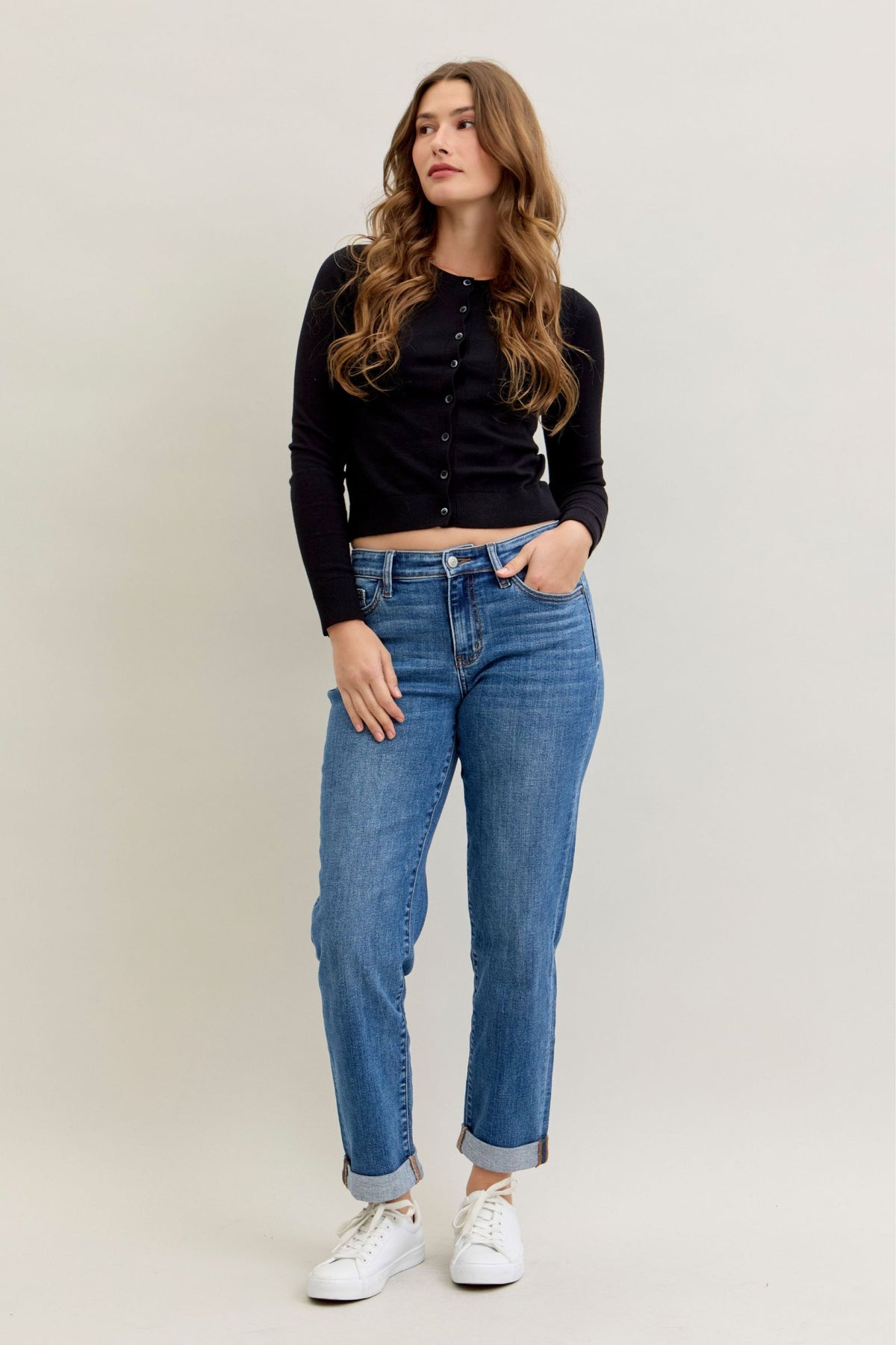 Boy friend fit midrise Judy blue Jeans