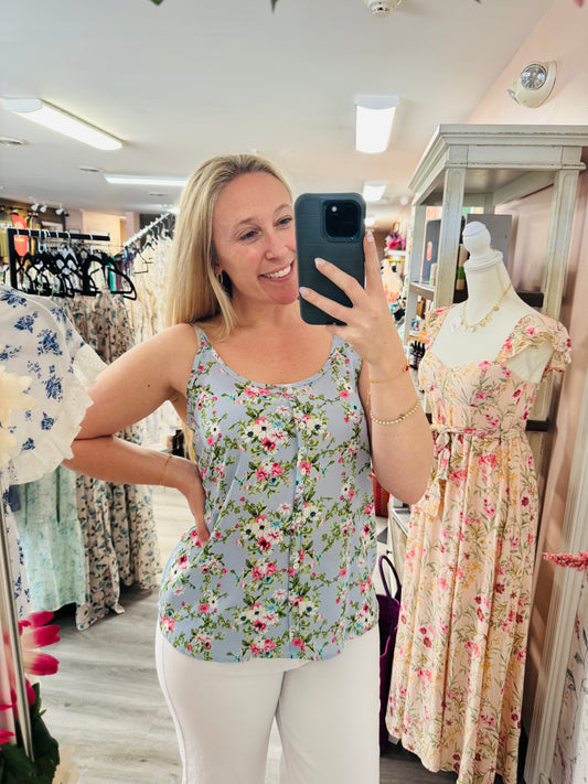 Floral tank top