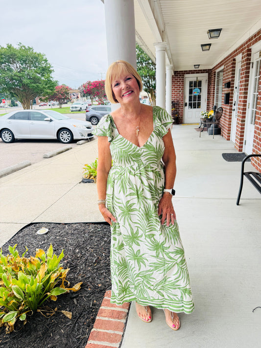 Cathey palm dress