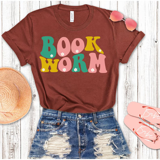 Book worm tee