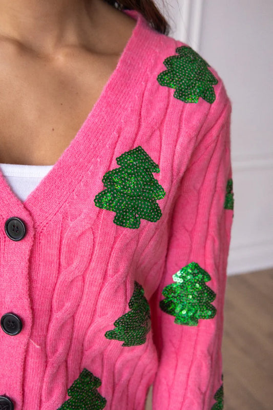 Christmas tree cardigan