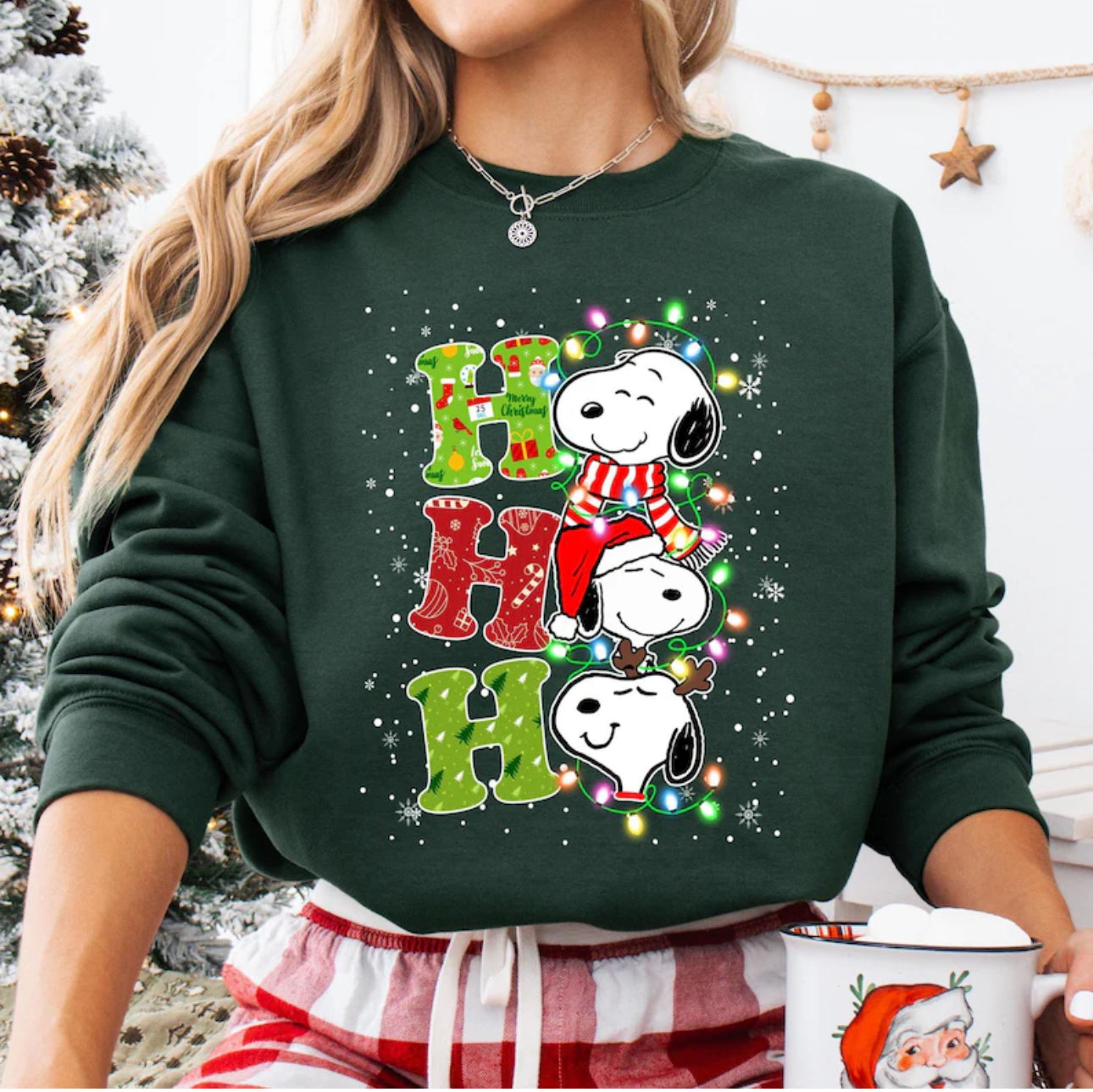 Christmas snoopy sweatshirt