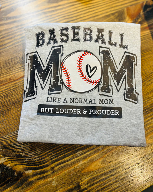 Baseball mom tee
