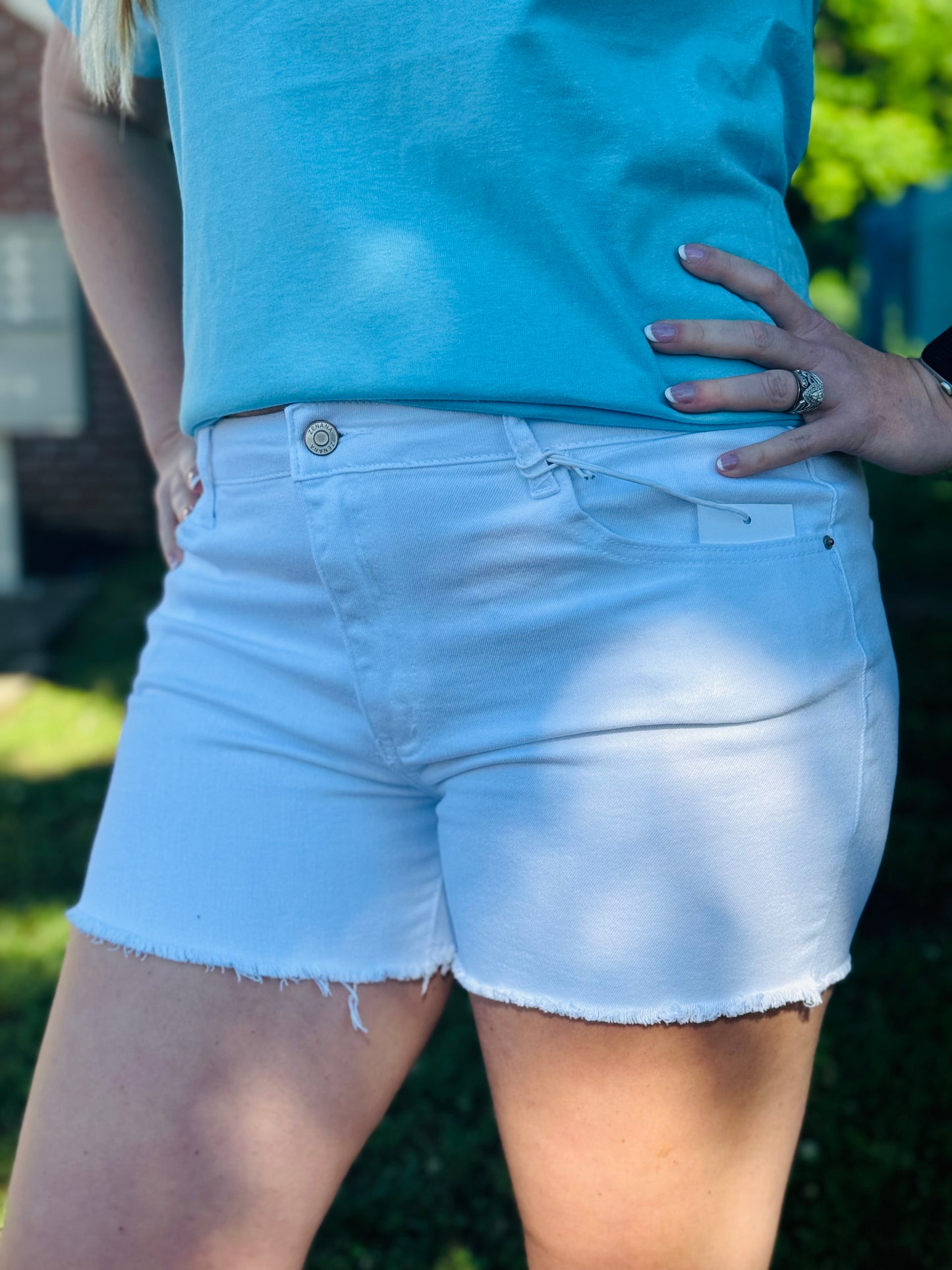 SALE 18 zenana white or grey shorts