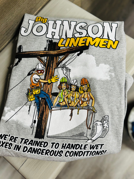 Big Johnson lineman tee