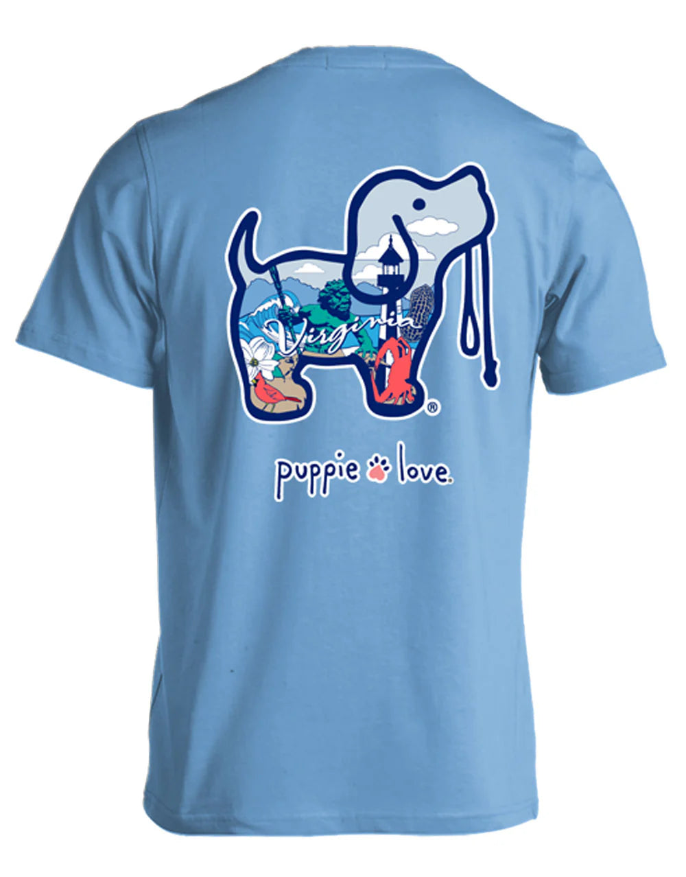 Virginia puppie love tee