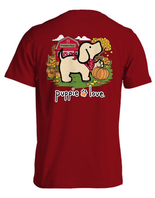 SALE Puppie love fall pumpkin