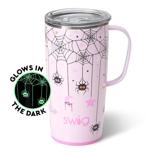 Swig spooky spider 32oz without handle or 22 oz with handle