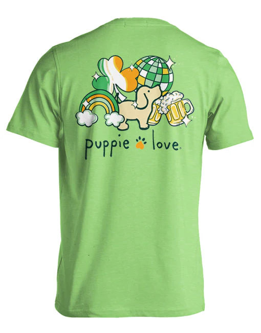 St Patrick’s Day puppie love tee