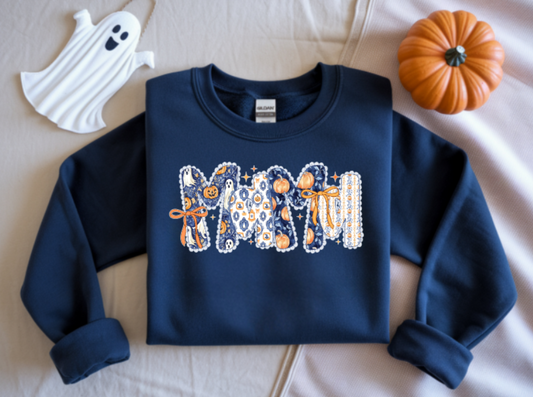 Halloween ghost mama sweatshirt